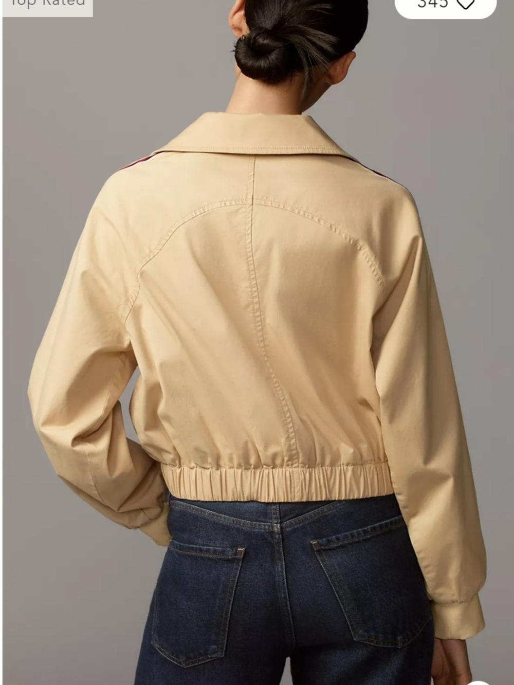 NWOT Maeve From Anthropologie Cropped Trench Jacket - Picture 3 of 8